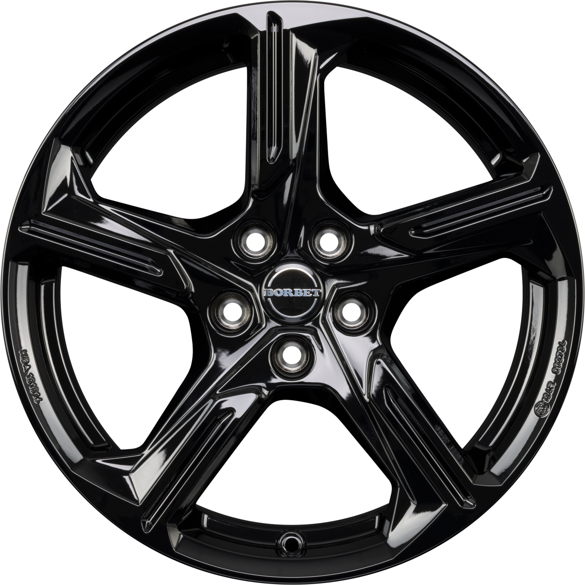 Borbet XE1 Black Glossy Alufelge 7.5x18 Zoll ET51 LK 5x112 ML57.1