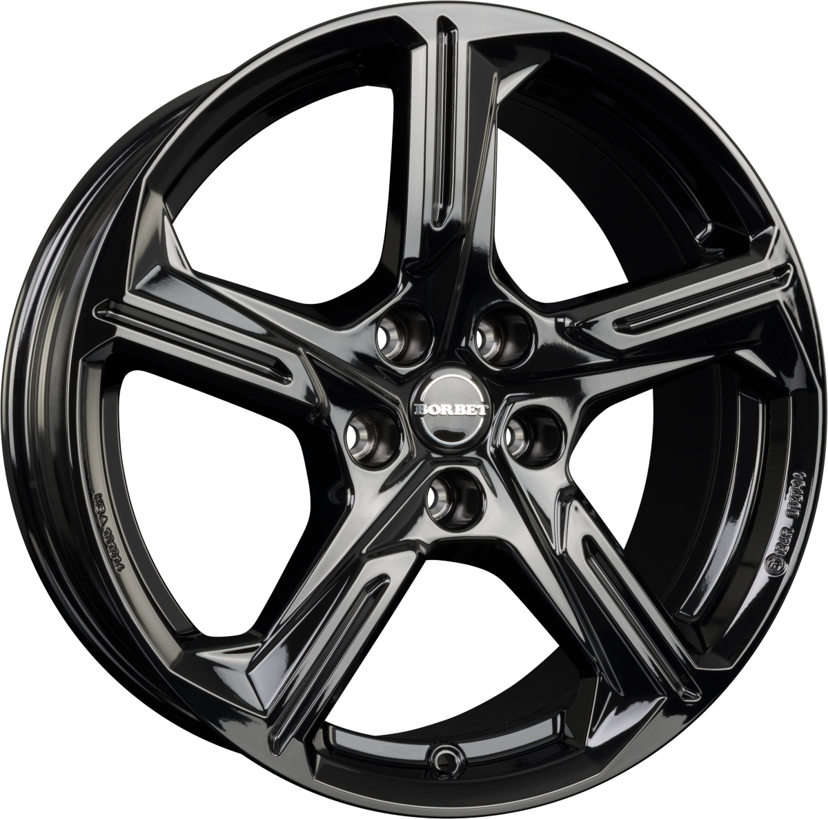 Borbet XE1 Black Glossy Alufelge 7.5x18 Zoll ET51 LK 5x112 ML57.1 – Bild 2