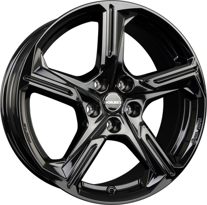 Borbet XE1 Black Glossy Alufelge 7.5x18 Zoll ET51 LK 5x112 ML57.1 – Bild 2