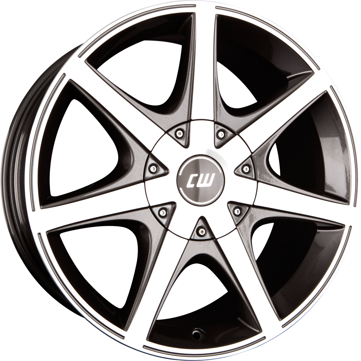 Borbet Cwe Mistral Anthracite Glossy Polished Alufelge 8.5x18 Zoll ET20 LK 6x139.7 ML104.1 – Bild 2