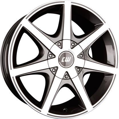 Borbet Cwe Mistral Anthracite Glossy Polished Alufelge 8.5x18 Zoll ET20 LK 6x139.7 ML104.1 – Bild 2