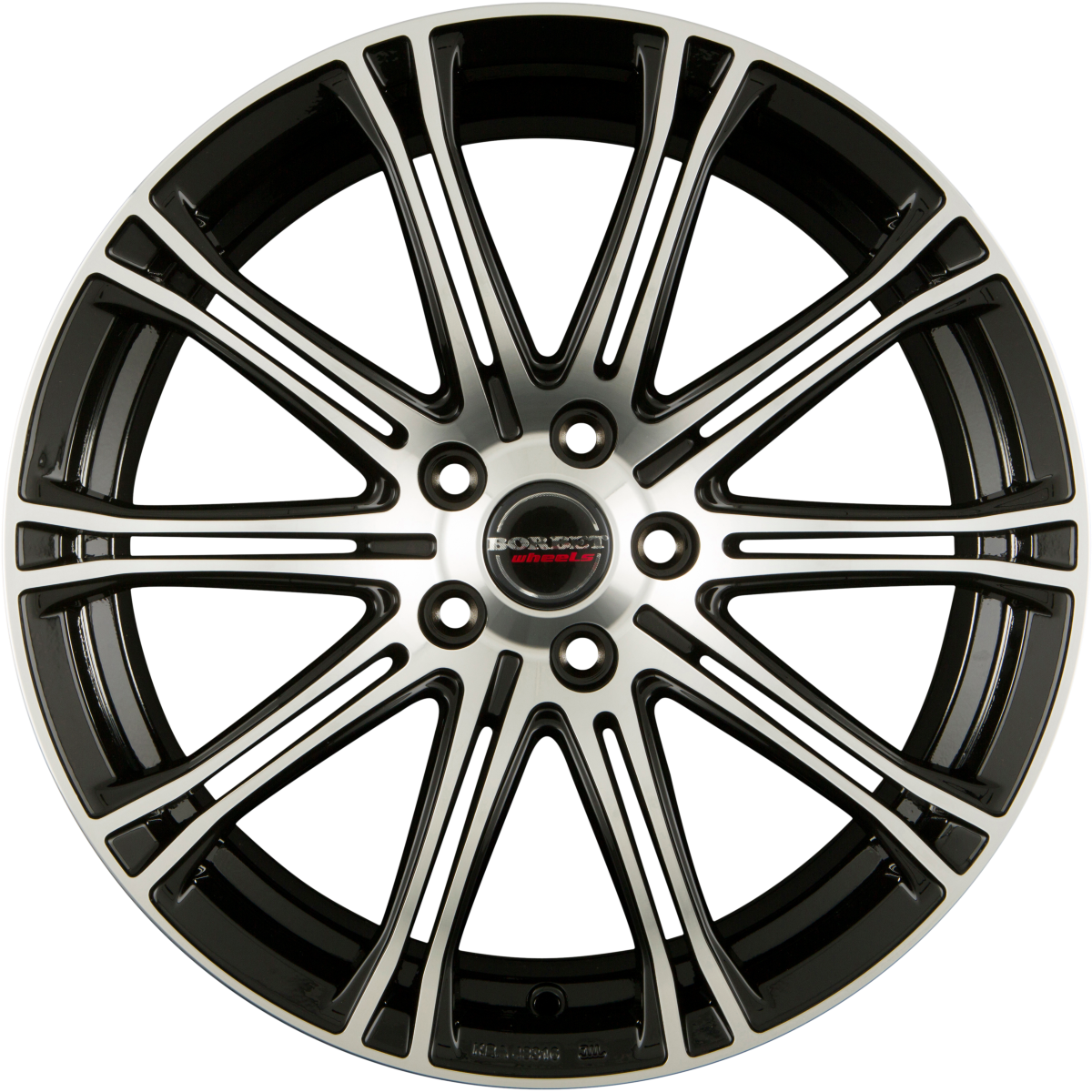 Borbet CW1 Black Polished Alufelge 8x19 Zoll ET40 LK 5x114.3 ML72.5
