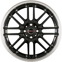 Borbet CW2 Black Rim Polished Alufelge 7x17 Zoll ET38 LK 4x108 ML63.4