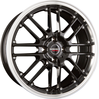 Borbet CW2 Black Rim Polished Alufelge 7x17 Zoll ET38 LK 4x108 ML63.4 – Bild 2