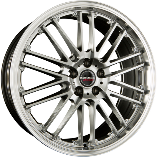Borbet CW2 Hyper Rim Polished Alufelge 8.5x19 Zoll ET42 LK 5x115 ML70.2 – Bild 2