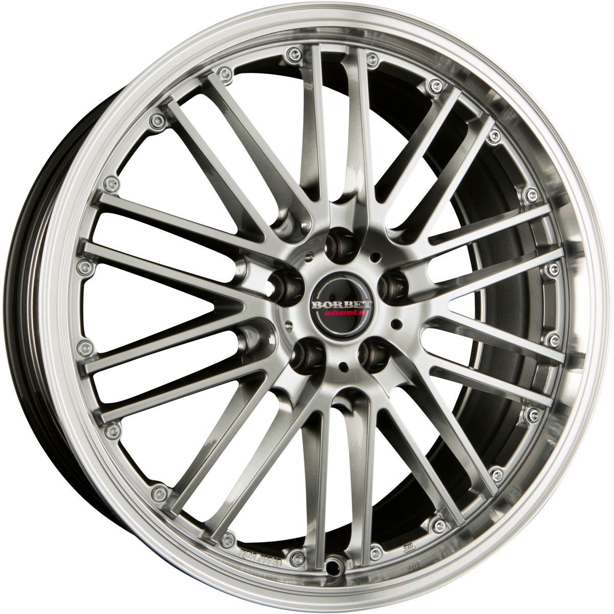 Borbet CW2 Hyper Rim Polished Alufelge 8.5x19 Zoll ET42 LK 5x115 ML70.2 – Bild 2