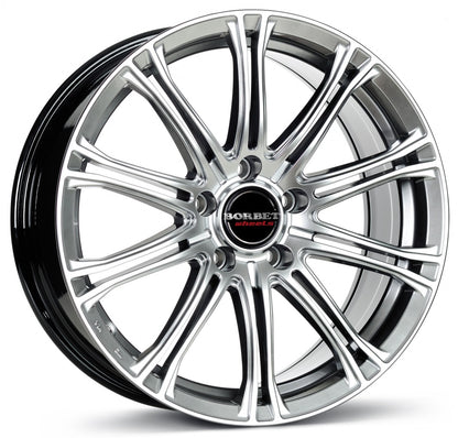Borbet CW1 hyper silver 8x18 ET40 - LK5/115 ML70.2