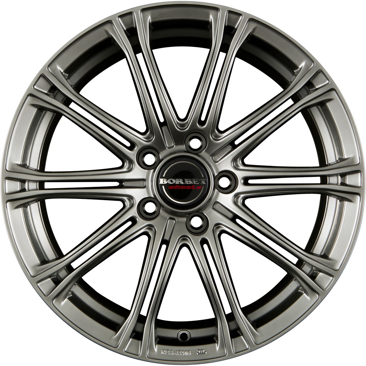 Borbet CW1 hyper silver 8x18 ET40 - LK5/115 ML70.2