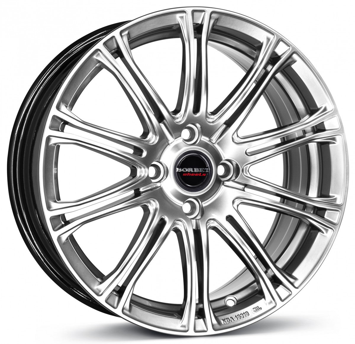 Borbet CW1 hyper silver 8x18 ET40 - LK5/115 ML70.2