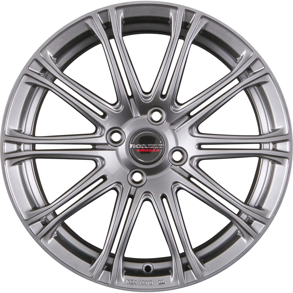 Borbet CW1 hyper silver 8x18 ET40 - LK5/115 ML70.2