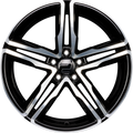 2DRV by WHEELWORLD WH11 Schwarz Hochglanzpoliert (SP+) Alufelge 8x18 Zoll ET45 LK 5x112 ML66.6