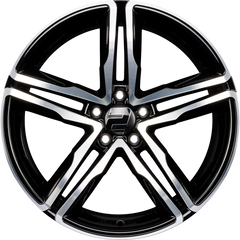 2DRV by WHEELWORLD WH11 Schwarz Hochglanzpoliert (SP+) Alufelge 8.5x19 Zoll ET35 LK 5x112 ML66.6