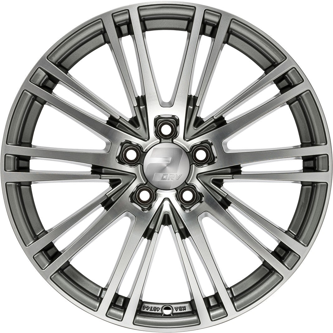 2DRV WH18 daytona grau hochglanzpoliert 7.5x17 ET45 - LK5/112 ML66.6