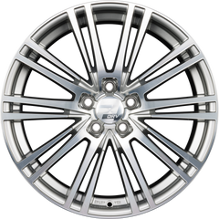 2DRV by WHEELWORLD WH18 Daytona Grau Hochglanzpoliert (DGP+) Alufelge 8x18 Zoll ET35 LK 5x112 ML66.6