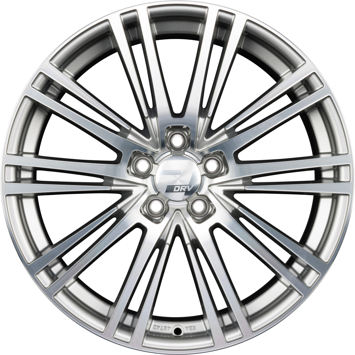 2DRV by WHEELWORLD WH18 Daytona Grau Hochglanzpoliert (DGP+) Alufelge 8.5x19 Zoll ET45 LK 5x112 ML66.6