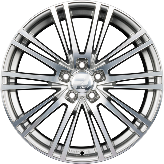 2DRV by WHEELWORLD WH18 Daytona Grau Hochglanzpoliert (DGP+) Alufelge 9x20 Zoll ET37 LK 5x112 ML66.6