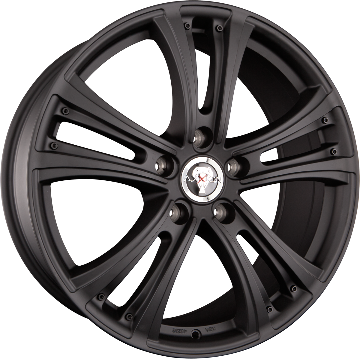 Axxion AX4 Diva Schwarz Matt (SW) Basisrad Alufelge 8x18 Zoll ET45 LK 5x114.3 ML72.6 – Bild 2
