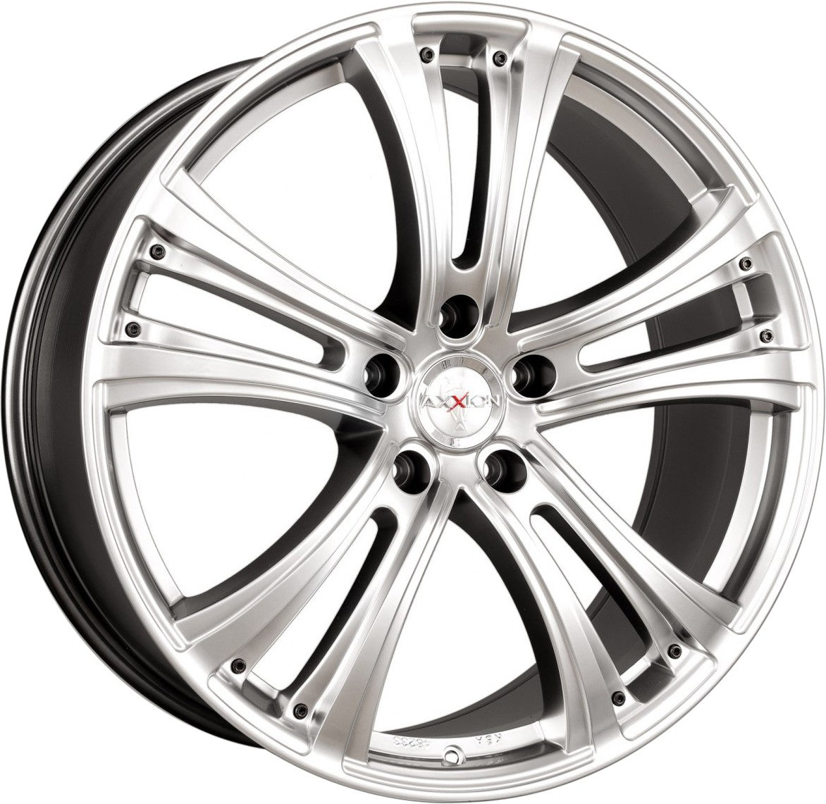 Axxion AX4 chrom silber lackiert Alufelge 8.5x19 Zoll ET45 LK 5x120 ML74.1