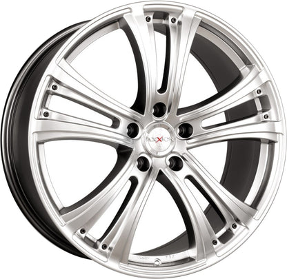 Axxion AX4 chrom silber lackiert Alufelge 8.5x19 Zoll ET45 LK 5x120 ML74.1