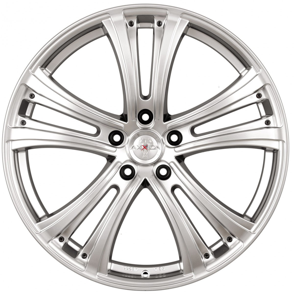Axxion AX4 chrom silber lackiert Alufelge 8.5x19 Zoll ET45 LK 5x120 ML74.1 – Bild 2