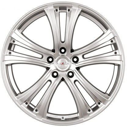 Axxion AX4 chrom silber lackiert Alufelge 8.5x19 Zoll ET45 LK 5x120 ML74.1 – Bild 2