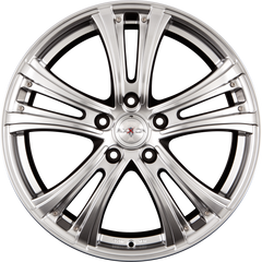 Axxion AX4 Diva Chromsilber (HS) Basisrad Alufelge 8.5x19 Zoll ET40 LK 5x114.3 ML72.6