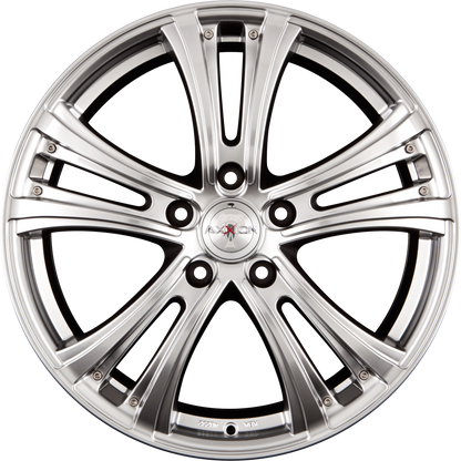 Axxion AX4 Diva Chromsilber (HS) Basisrad Alufelge 8.5x19 Zoll ET40 LK 5x114.3 ML72.6