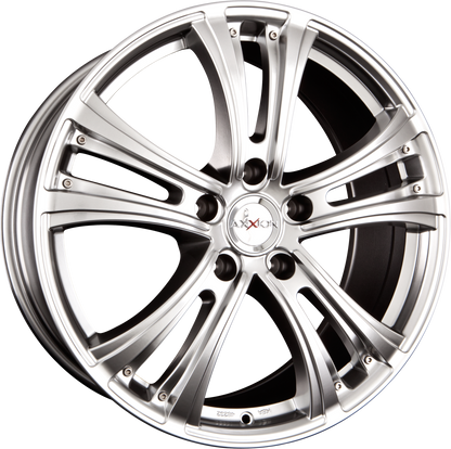 Axxion AX4 Diva Chromsilber (HS) Basisrad Alufelge 8.5x19 Zoll ET40 LK 5x114.3 ML72.6 – Bild 2