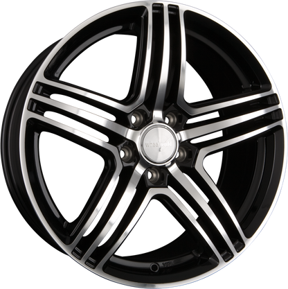 2DRV by WHEELWORLD WH12 Schwarz Hochglanz Poliert (SP+) Alufelge 8x18 Zoll ET45 LK 5x114.3 ML72.6 – Bild 2