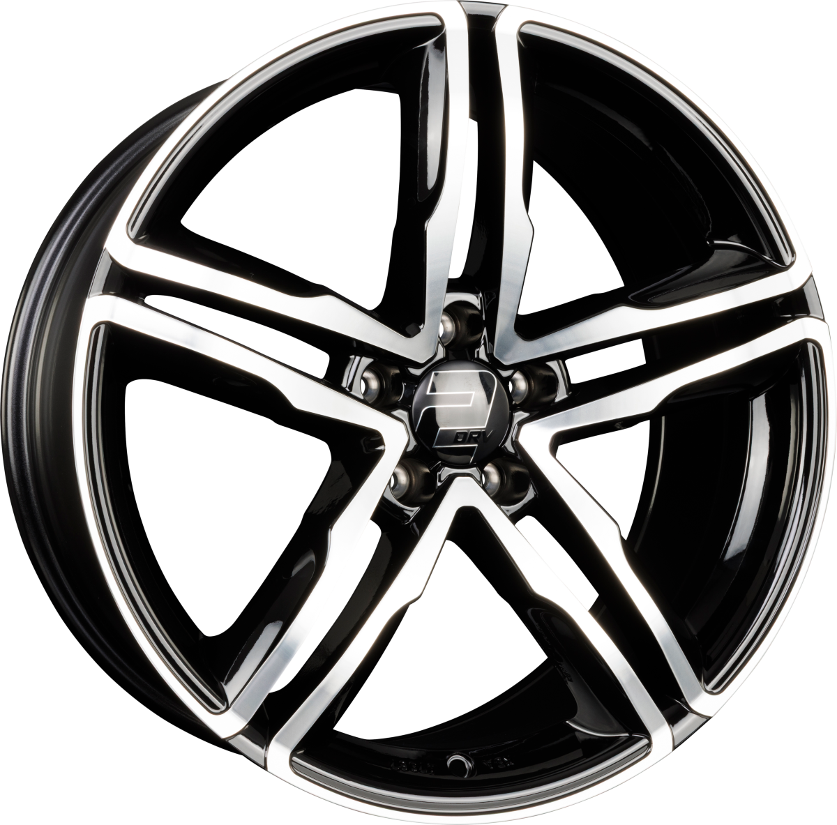 2DRV by WHEELWORLD WH11 Schwarz Hochglanzpoliert (SP+) Alufelge 7.5x17 Zoll ET35 LK 5x112 ML66.6 – Bild 2
