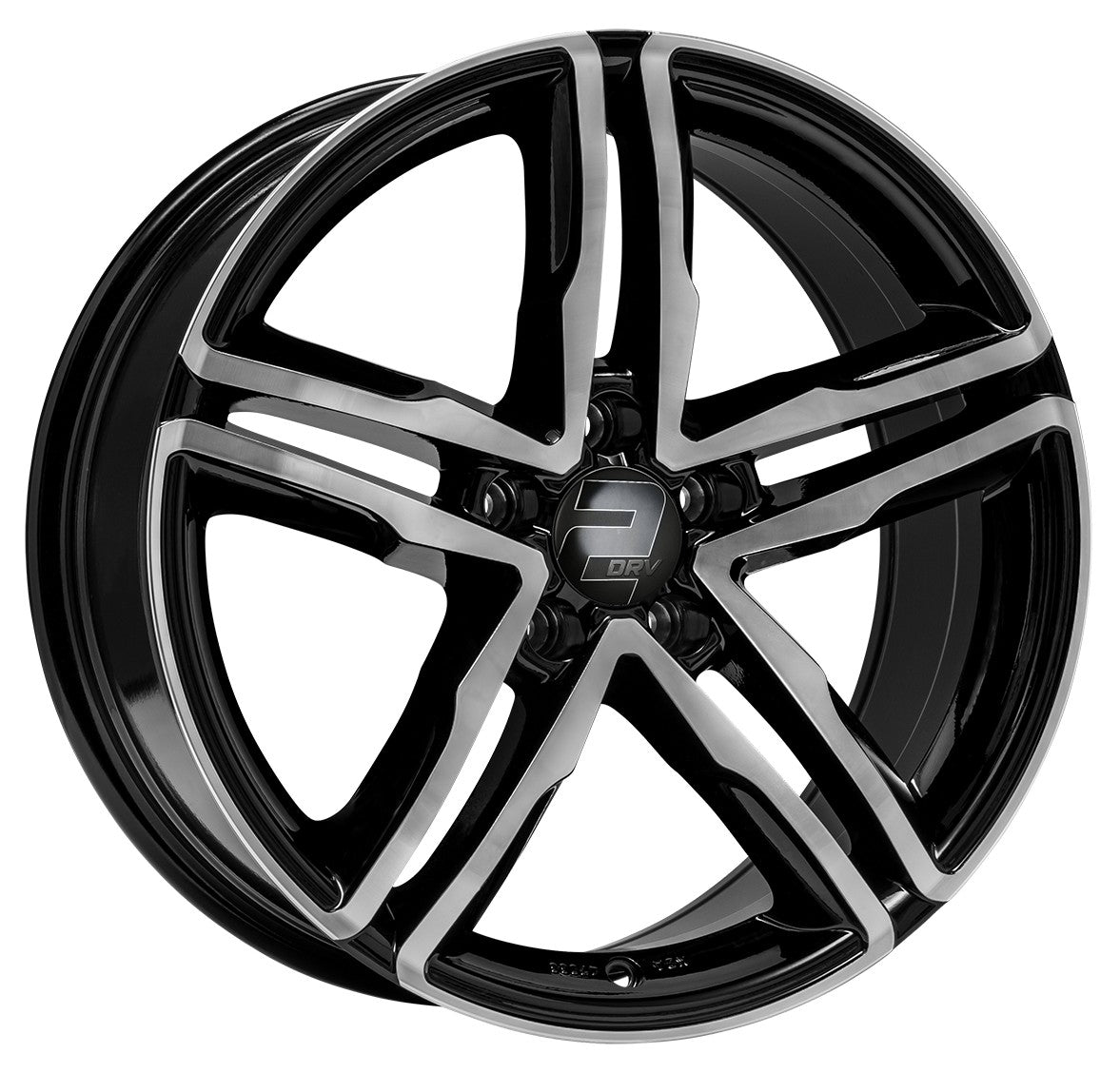 2DRV WH11 schwarz hochglanzpoliert 9x20 ET33 - LK5/112 ML66.6