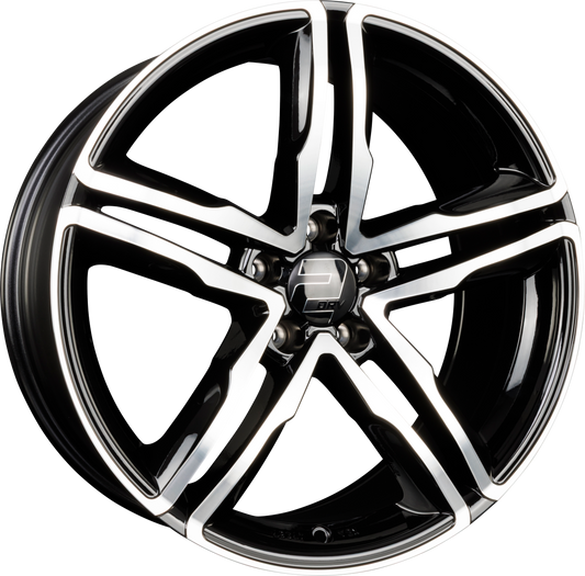 2DRV by WHEELWORLD WH11 Schwarz Hochglanzpoliert (SP+) Alufelge 9x20 Zoll ET30 LK 5x112 ML66.6 – Bild 2
