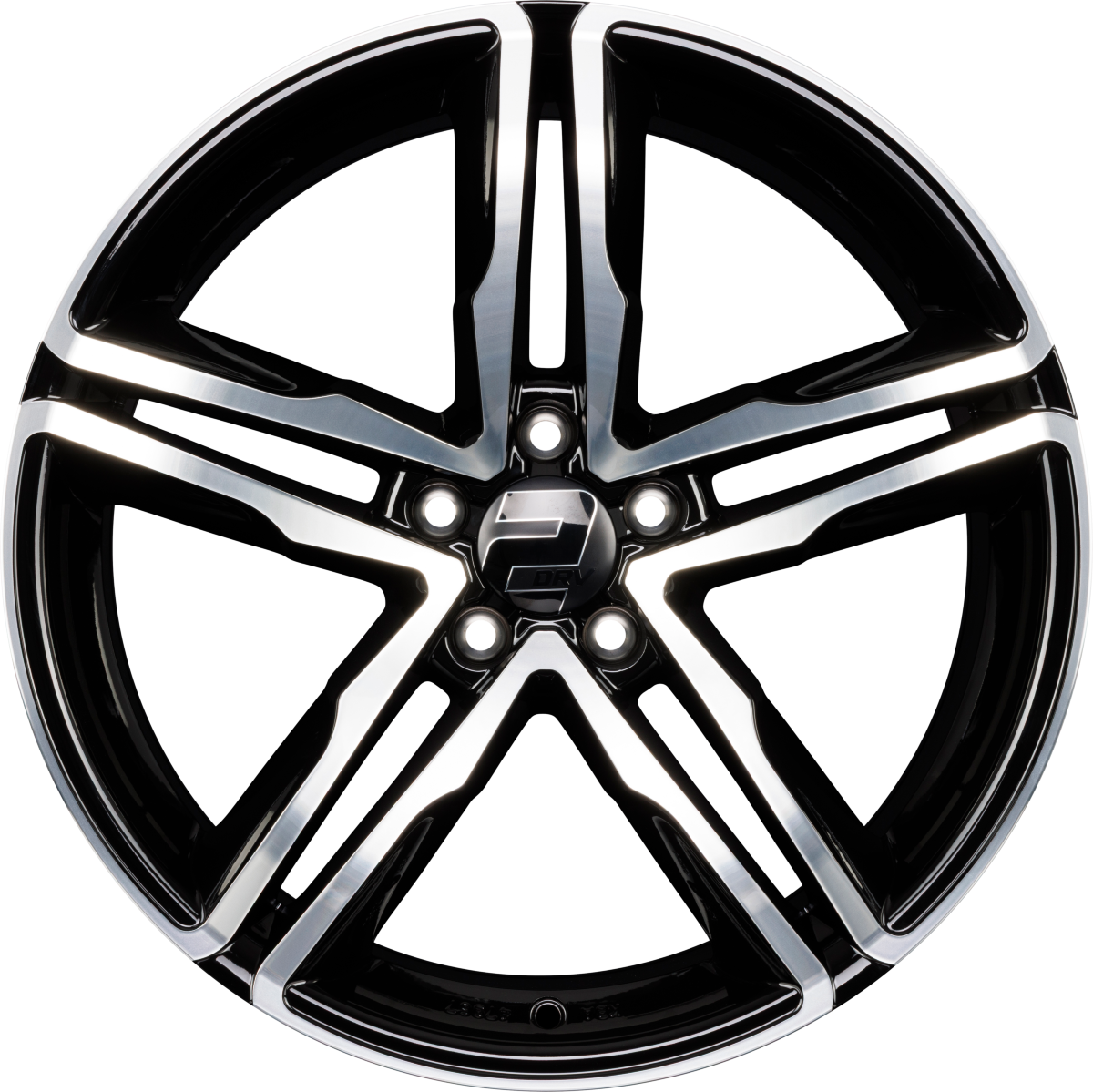 2DRV by WHEELWORLD WH11 Schwarz Hochglanzpoliert (SP+) Alufelge 7.5x17 Zoll ET40 LK 5x112 ML66.6