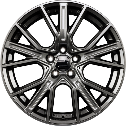2DRV by WHEELWORLD WH34 Dark Gunmetal Lackiert (DGM+) Alufelge 9x20 Zoll ET21 LK 5x112 ML66.6