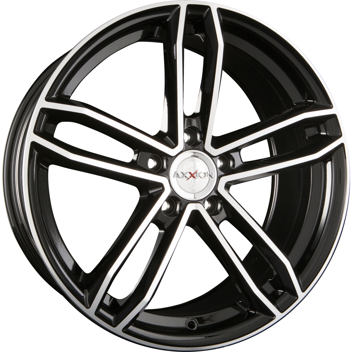 Axxion AX8 Rage Schwarz Hochglanzpoliert (SP+) Alufelge 9x20 Zoll ET20 LK 5x112 ML66.6 – Bild 2