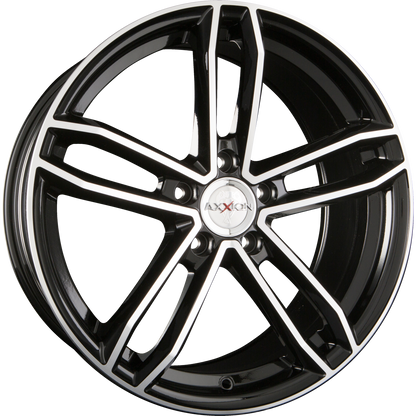 Axxion AX8 Rage Schwarz Hochglanzpoliert (SP+) Alufelge 9x20 Zoll ET20 LK 5x112 ML66.6 – Bild 2
