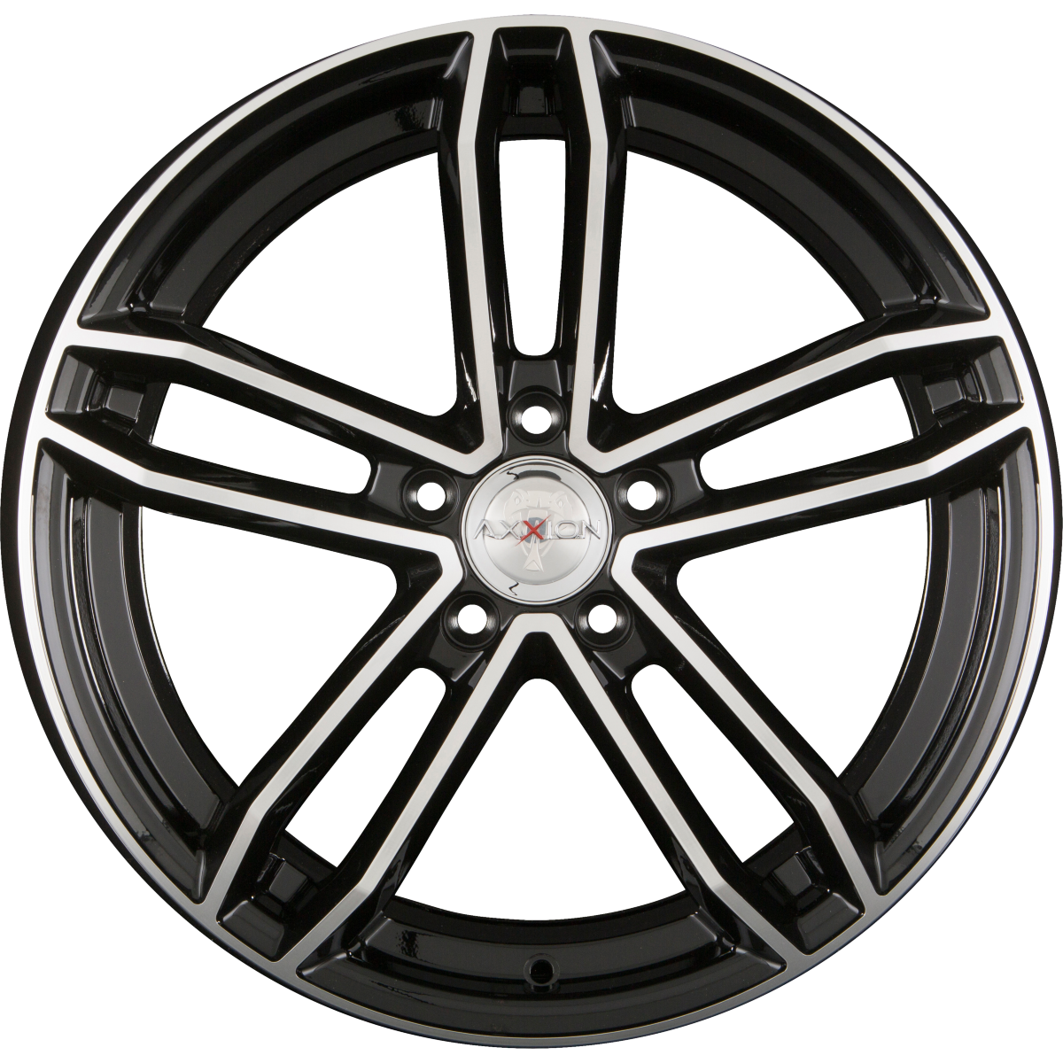 Axxion AX8 Rage Schwarz Hochglanzpoliert (SP+) Alufelge 10.5x21 Zoll ET28 LK 5x120 ML76.9