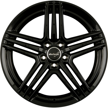 2DRV by WHEELWORLD WH12 Schwarz Glanz Lackiert (SW+) Alufelge 7.5x17 Zoll ET45 LK 5x112 ML66.6