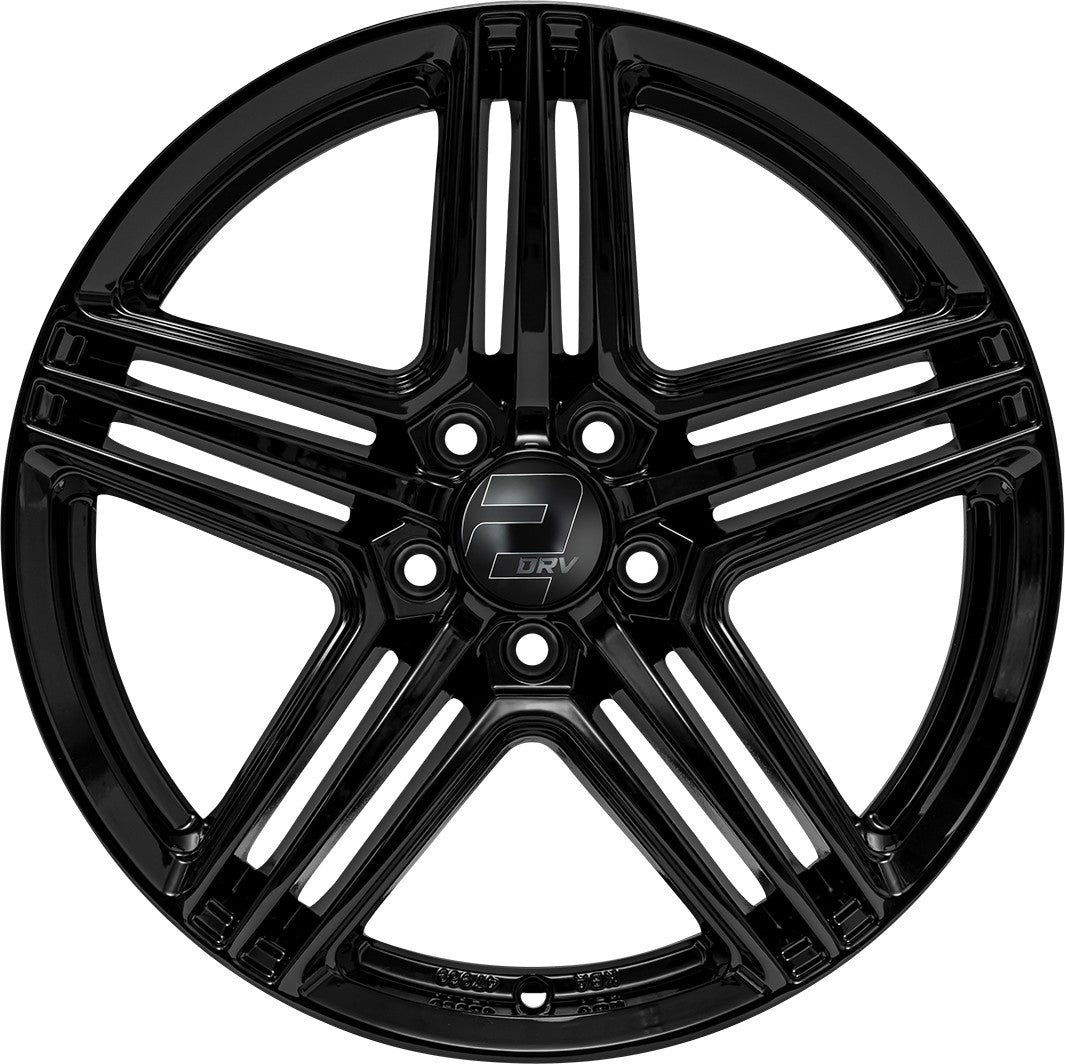 2DRV WH12 schwarz glänzend lackiert 8x18 ET45 - LK5/114.3 ML72.6