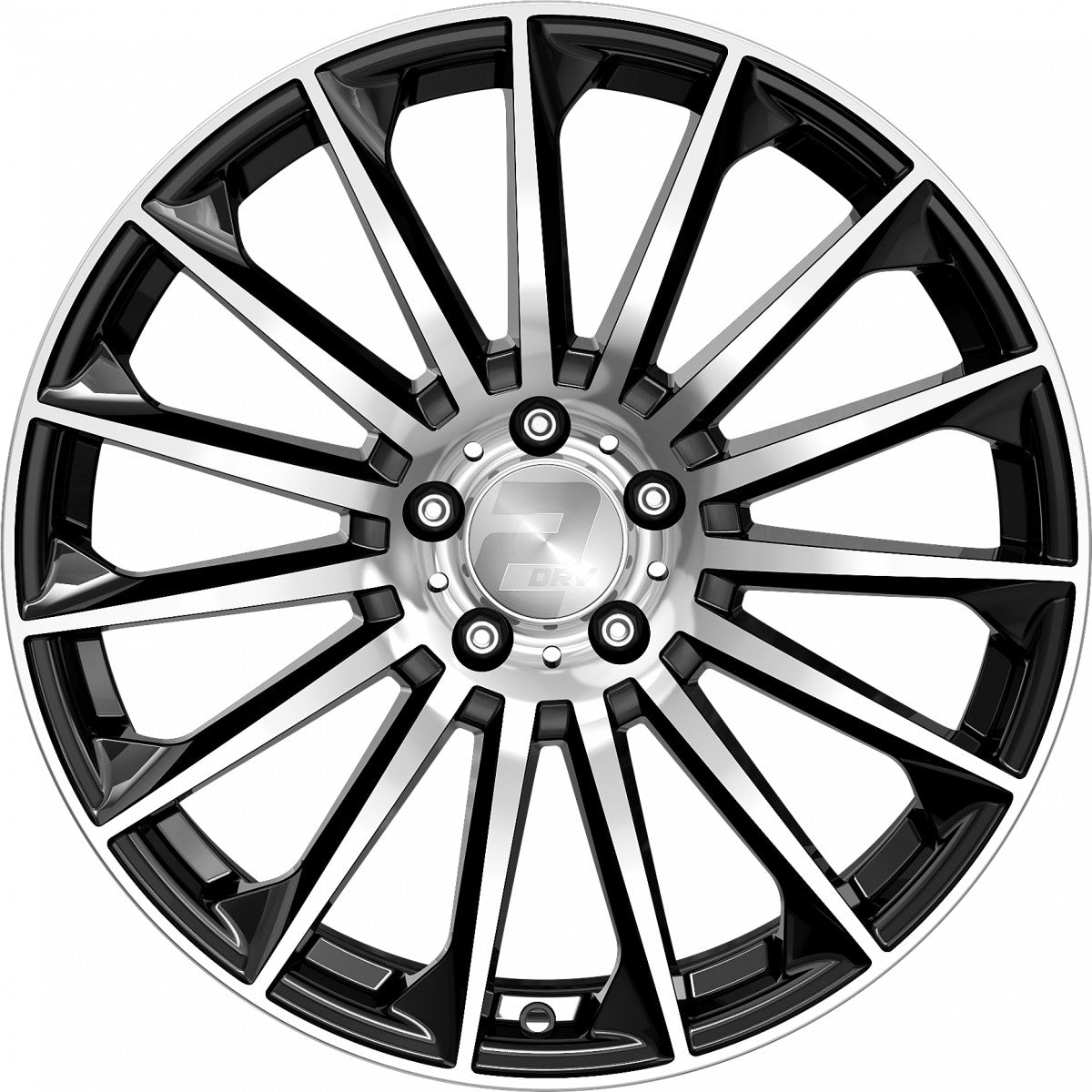 2DRV WH39 schwarz hochglanzpoliert 9x20 ET42 - LK5/112 ML66.6