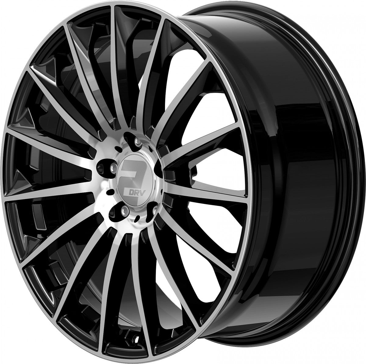 2DRV WH39 schwarz hochglanzpoliert 9.5x22 ET37 - LK5/112 ML66.6