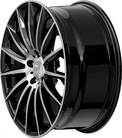 2DRV WH39 schwarz hochglanzpoliert 9.5x22 ET37 - LK5/112 ML66.6