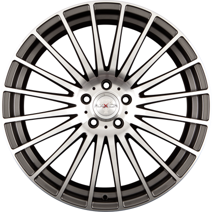 Axxion AX5 Excess Daytonagrau Hochglanz Poliert (DGP+) Alufelge 9x20 Zoll ET20 LK 5x112 ML66.6