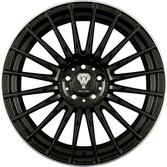 Axxion AX5 Excess Schwarz Glanz Hornpoliert (SW+ / ML+) Alufelge 8x18 Zoll ET38 LK 5x120 ML72.6