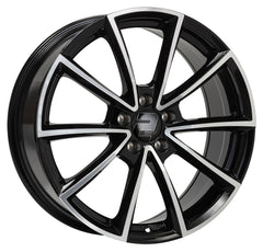 2DRV WH28 schwarz hochglanzpoliert Alufelge 8x18 Zoll ET40 LK 5x114.3 ML72.6