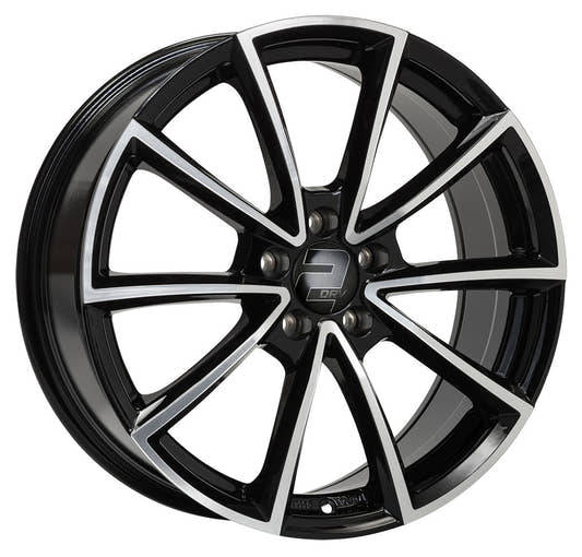 2DRV WH28 schwarz hochglanzpoliert 8.5x19 ET35 - LK5/112 ML66.6