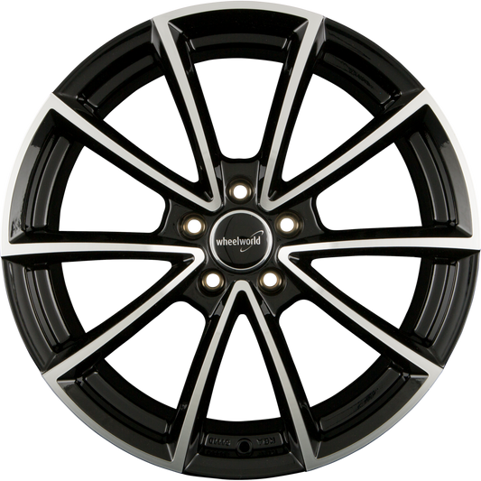 2DRV by WHEELWORLD WH28 Schwarz Hochglanzpoliert (SP+) Alufelge 8x20 Zoll ET35 LK 5x112 ML66.6
