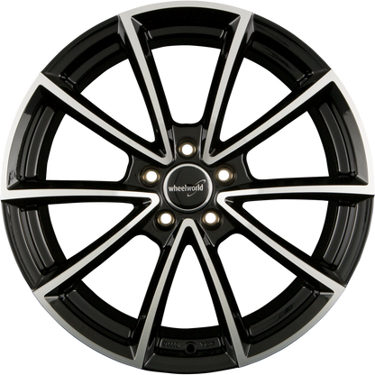 2DRV by WHEELWORLD WH28 Schwarz Hochglanzpoliert (SP+) Alufelge 8x20 Zoll ET35 LK 5x112 ML66.6