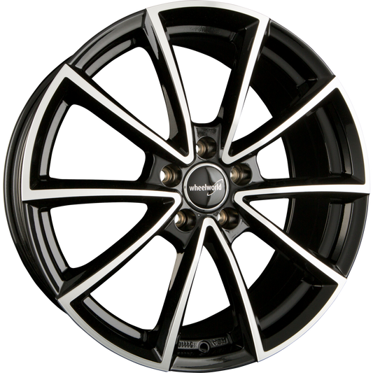 2DRV by WHEELWORLD WH28 Schwarz Hochglanzpoliert (SP+) Alufelge 8x20 Zoll ET35 LK 5x112 ML66.6 – Bild 2
