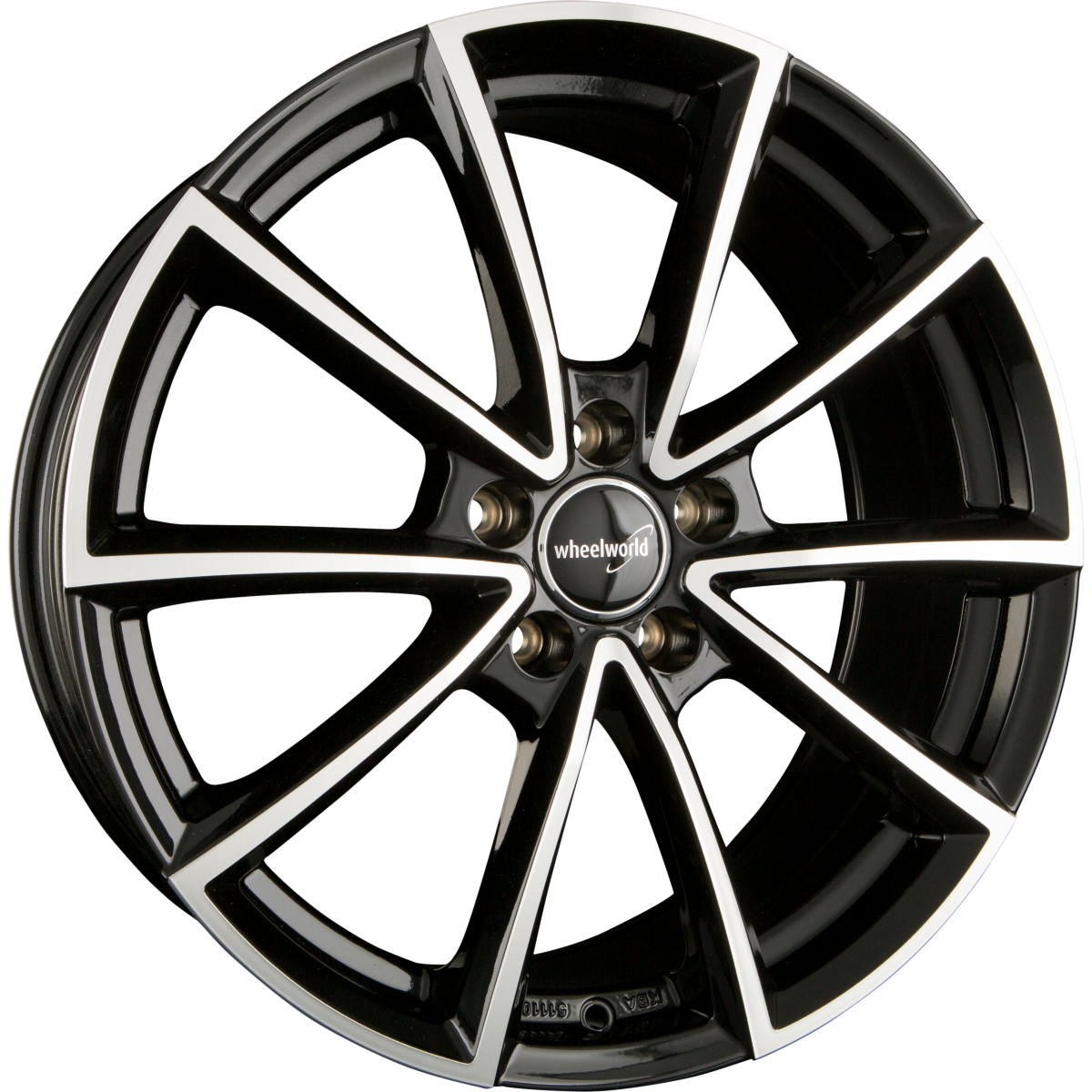 2DRV by WHEELWORLD WH28 Schwarz Hochglanzpoliert (SP+) Alufelge 8x20 Zoll ET35 LK 5x112 ML66.6 – Bild 2